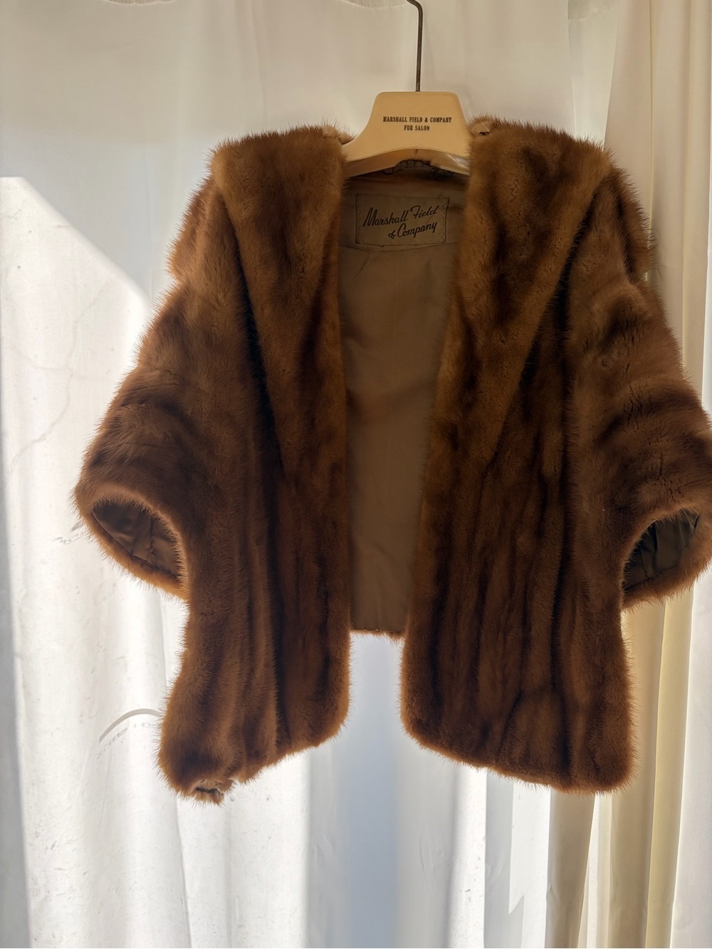 Women's Brown Mink Fur 1960’s